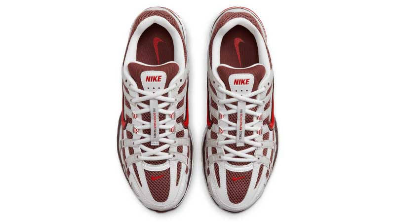 Nike P-6000 Metallic Summit White Fire Red Middle