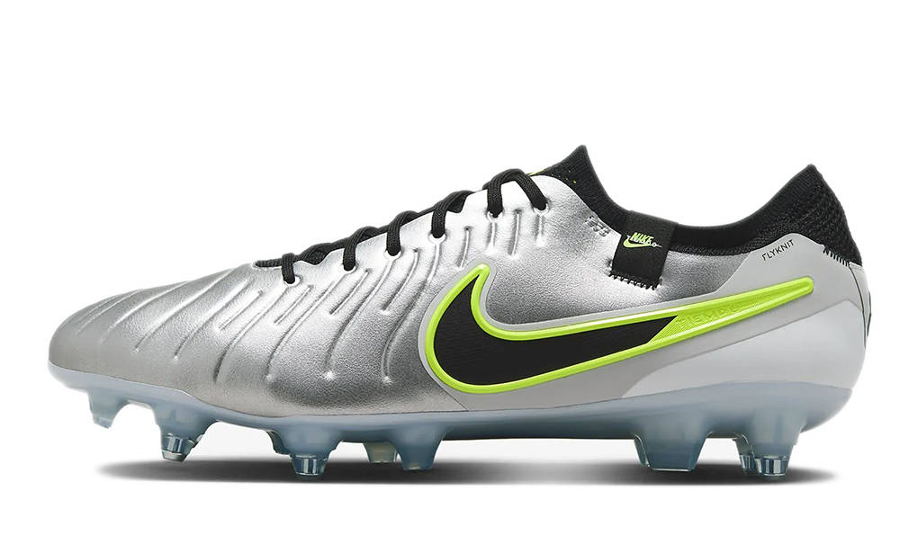 Nike Tiempo Legend 10 Elite Soft-Ground Low-Top Football Boot Silver Volt DV4329-001