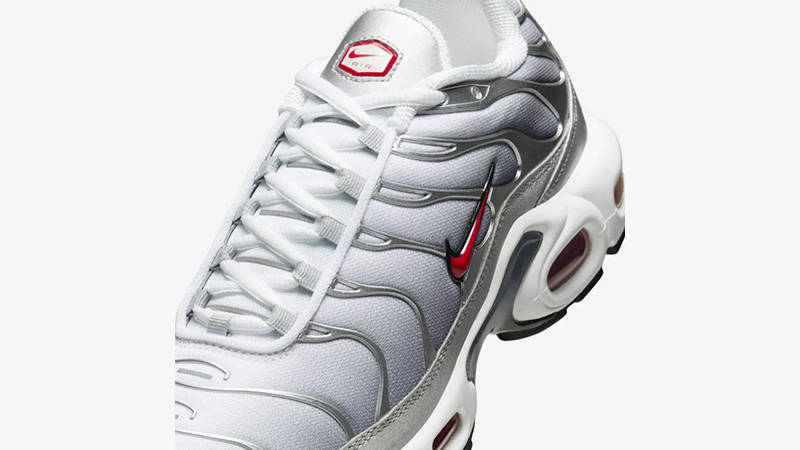 Nike TN Air Max Plus Silver Red HM9654-001 tongue
