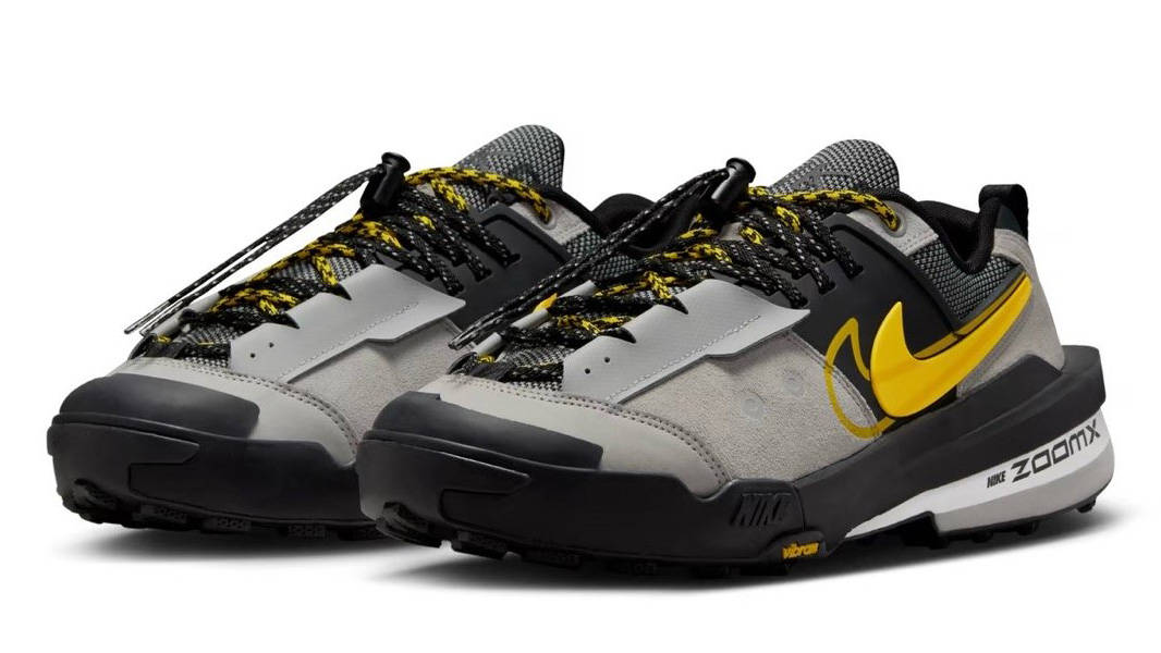 sacai x Nike Zegamadome SP Grey Yellow Front