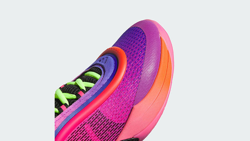 adidas DON Issue 6 Camp Purple Burst front toe