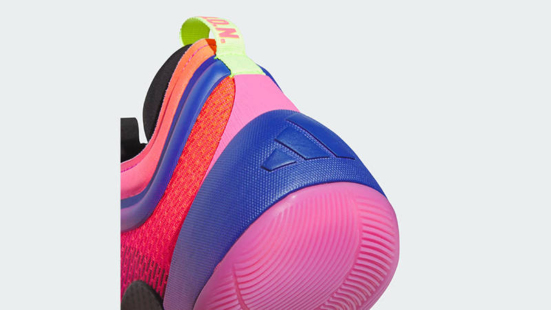 adidas DON Issue 6 Camp Purple Burst heel