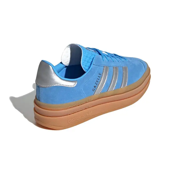 adidas Gazelle Bold Blue Burst Silver Metallic Back