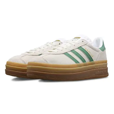 adidas Gazelle Bold Off White Preloved Green Front