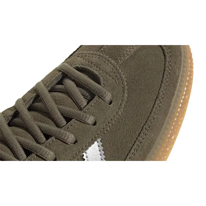 adidas Handball Spezial Olive Silver Closeup