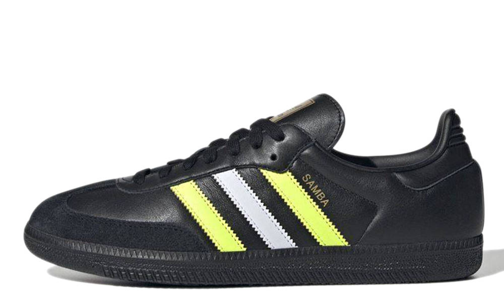adidas Samba OG Black Solar Yellow
