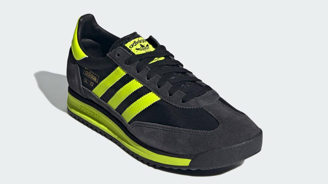 ★adidas★ SL 72 Black Yellow adidas Originals SL 72 RS BLACK YELLOW GOLD MEN'S SHOES