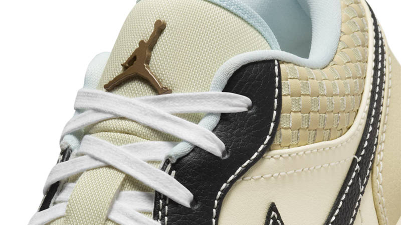 Air Jordan 1 Low SE Woven Coconut Milk Side Closeup
