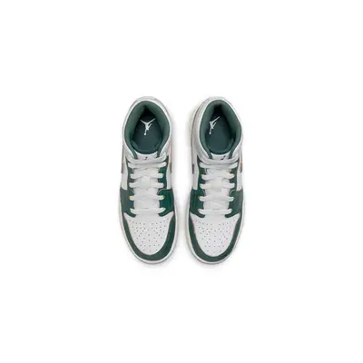 Air Jordan 1 Mid SE GS Neutral Grey Oxidised Green FQ8088-103 Top