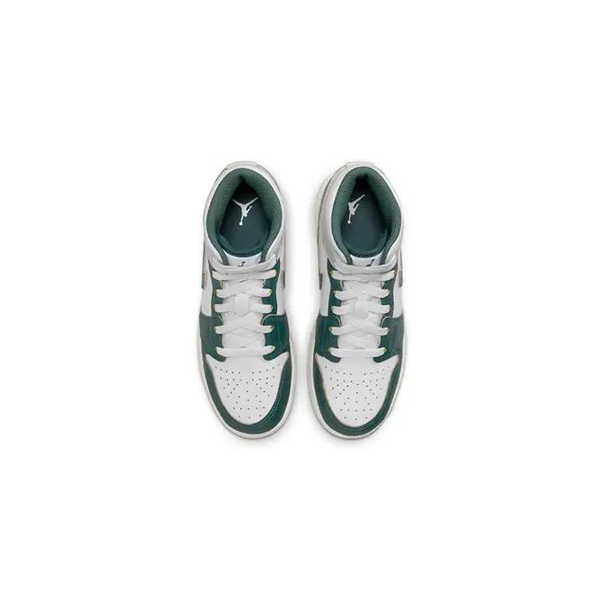 Air Jordan 1 Mid SE GS Neutral Grey Oxidised Green FQ8088-103 Top