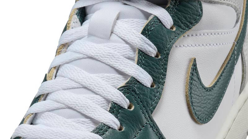 Air Jordan 1 Mid SE Oxidised Green Side Closeup