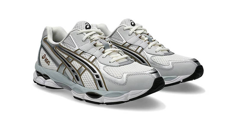 ASICS GEL-NYC 2055 Cream Silver 1203A542-100 front