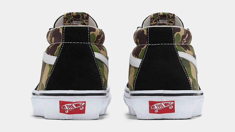 BAPE x Vans SK8-Mid LX Camo Multi VN000MZGCX3 Back