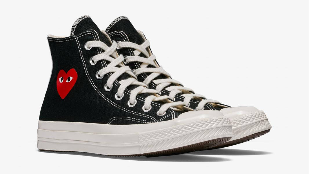 Comme des Garcons Play x Converse Chuck 70 High Red Heart Black Front