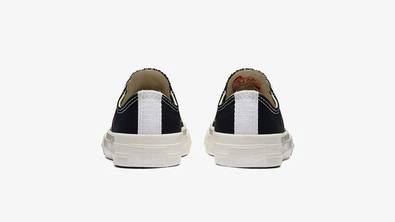 Comme des Garcons Play x Converse Chuck 70 Low Kids Red Heart Black back
