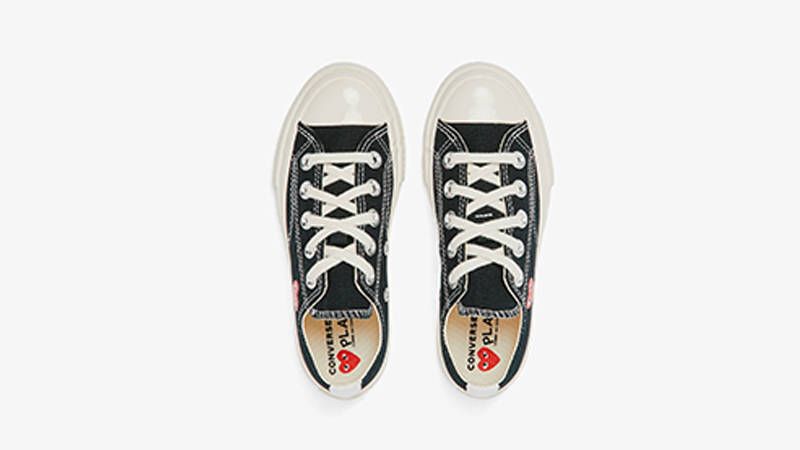 Comme des Garcons Play x Converse Chuck 70 Low Kids Red Heart Black middle