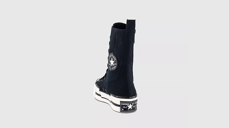 Converse Chuck 70 Plus X-Hi in Black Egret A10361C back