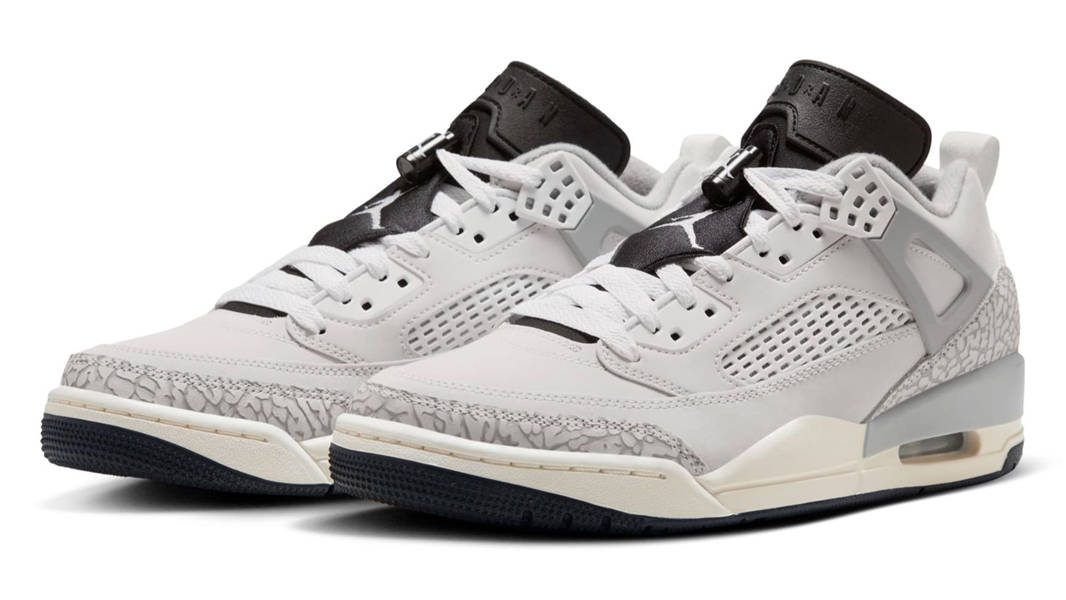 grey spizike jordans
