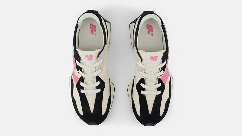 New Balance 327 Black Real Pink GS327VL Top
