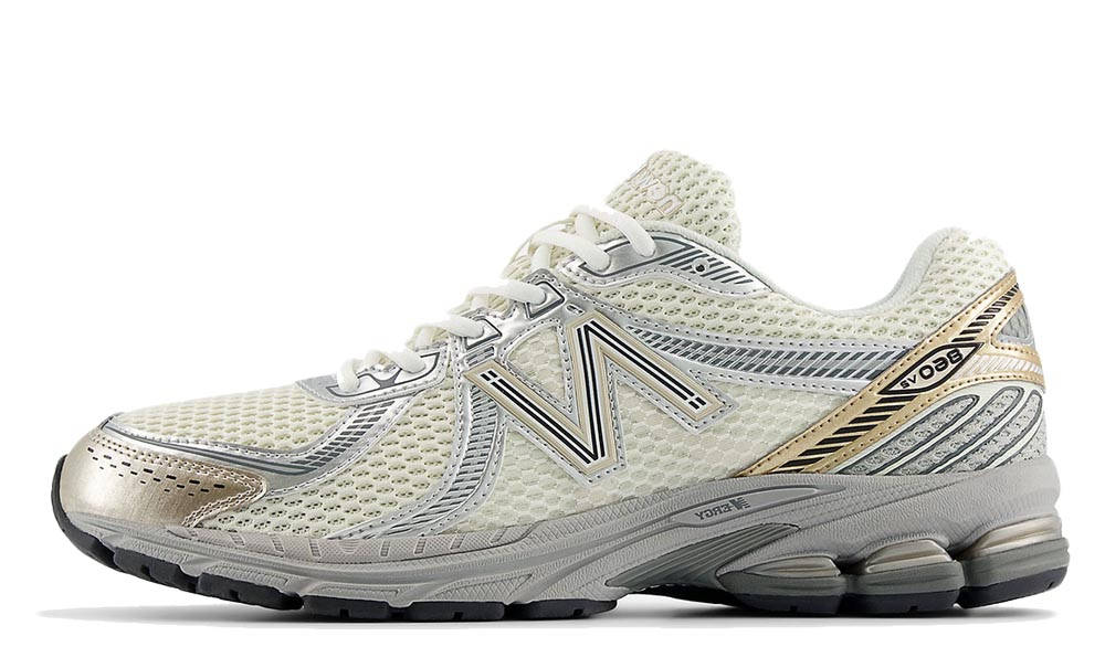 New Balance 860v2 Sea Salt Gold Metallic