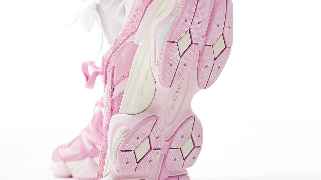 New Balance 9060 Overdyed Pink On Foot Back