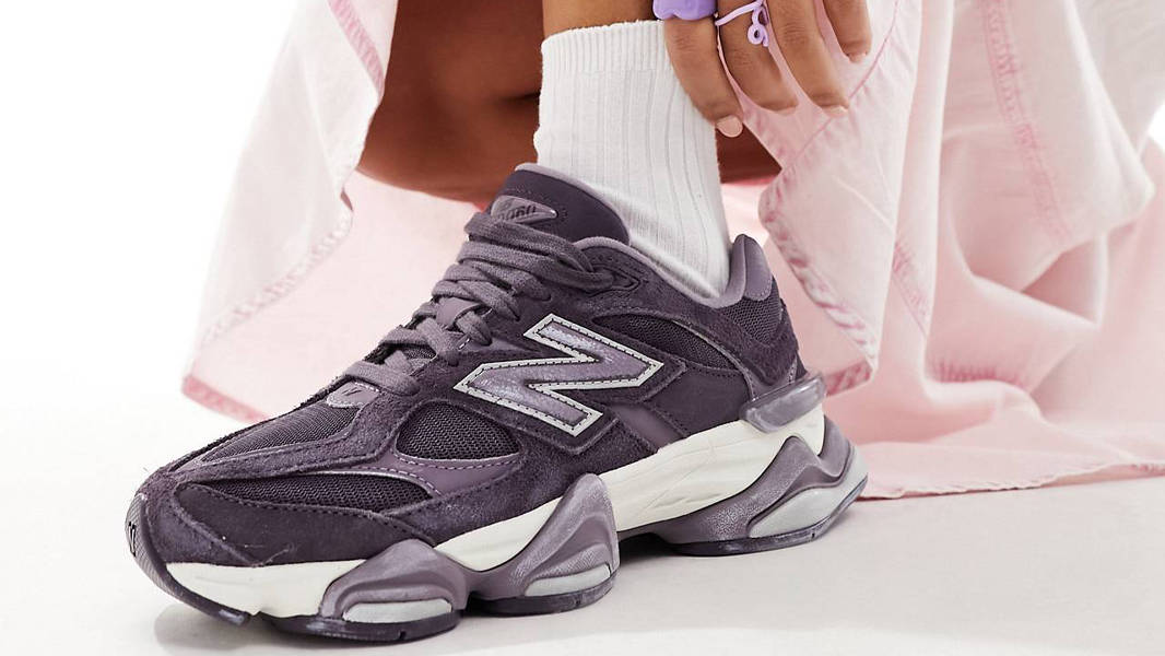 New Balance 9060 Plum On Foot 1