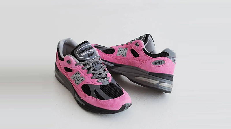 New Balance 991v2 Pink Black U991KP2 FRONT