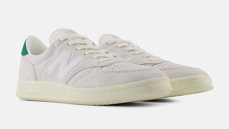 New Balance T500 White Green front