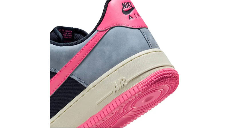 Nike Air Force 1 07 LX NBHD Dark Obsidian Ashen Slate FB8876-401 heel