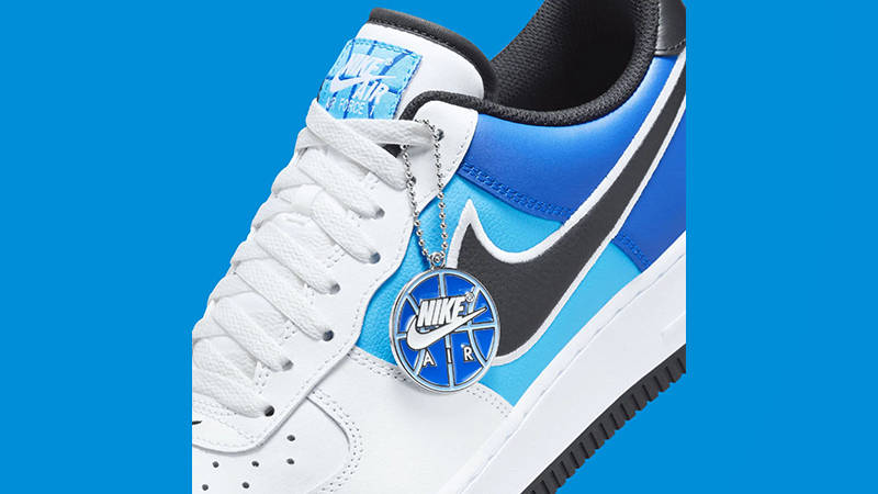 Nike Air Force 1 Low White Royal Blue swoosh