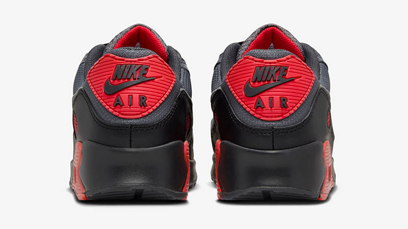 Nike Air Max 90 Grey Black Red DM0029-007 Back