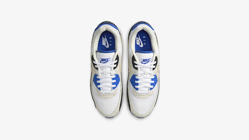 Nike Air Max 90 Premium White Racer Blue HF3449-100 middle