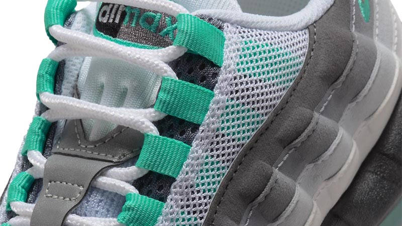 Nike Air Max 95 GS Hyper Turquoise Side Closeup