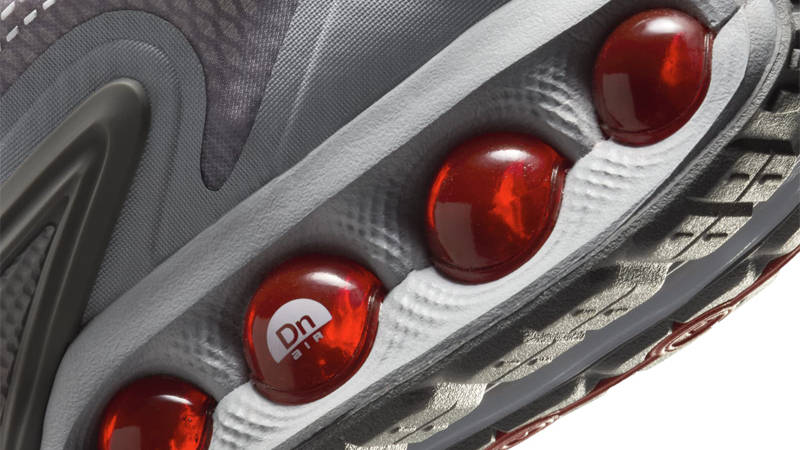 Nike Air Max Dn University Red Grey Closeup