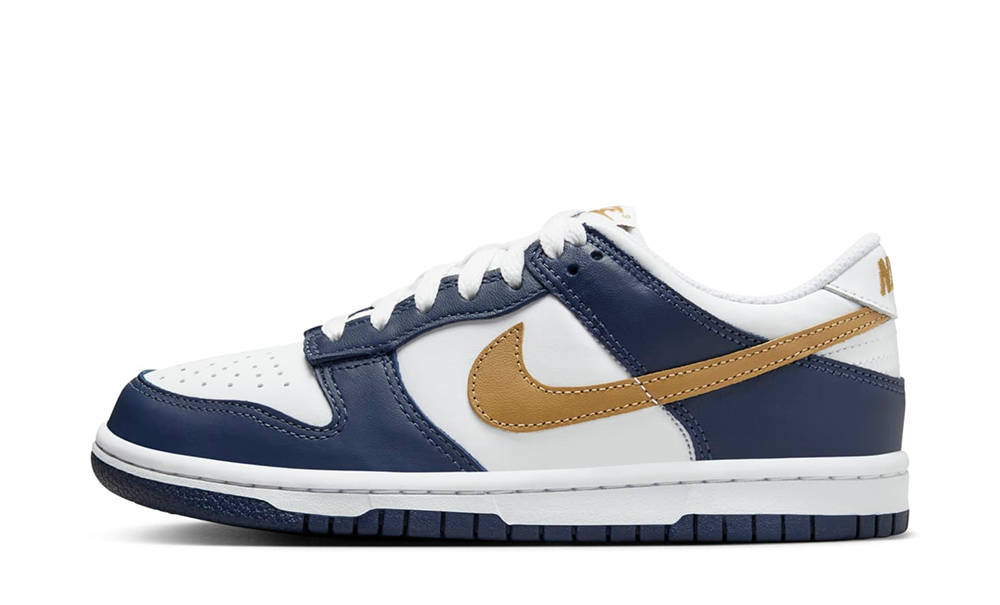 Nike Dunk Low GS Midnight Navy Wheat FB9109-111