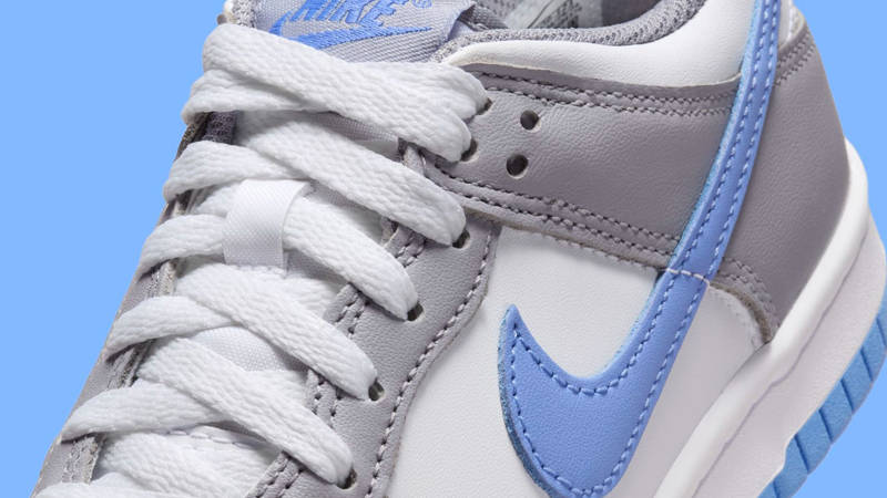 Nike Dunk Low Royal Pulse Grey Side Closeup