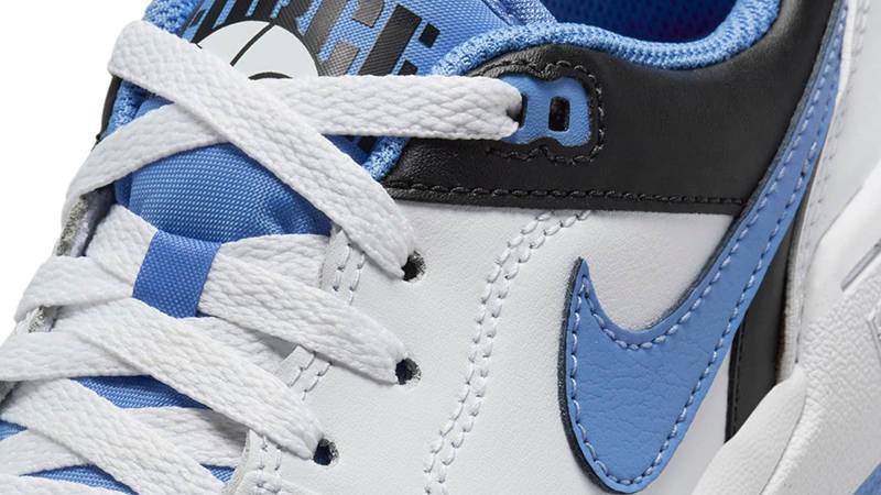 Nike Full Force Low GS White Black Blue FV5929-102 Detail