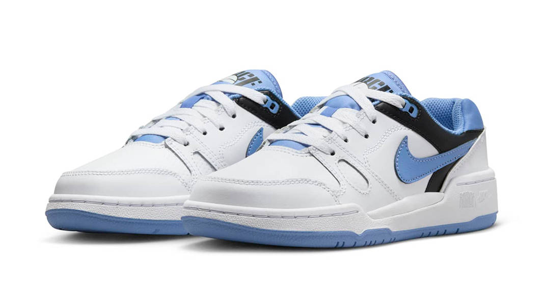 Nike Full Force Low GS White Black Blue FV5929-102 Side