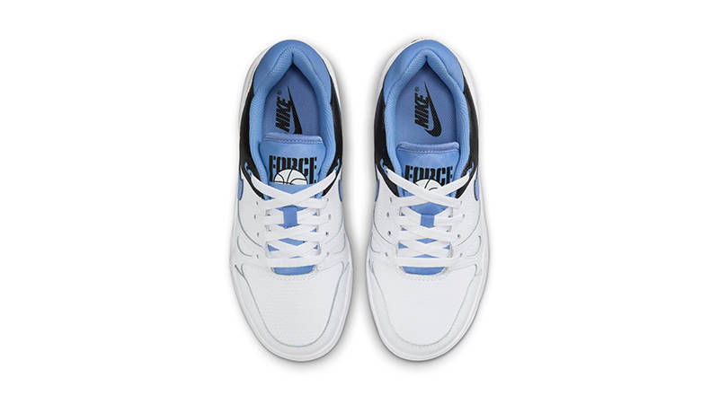 Nike Full Force Low GS White Black Blue FV5929-102 Top
