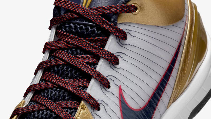 Nike Kobe 4 Protro Gold Medal Side Closeup
