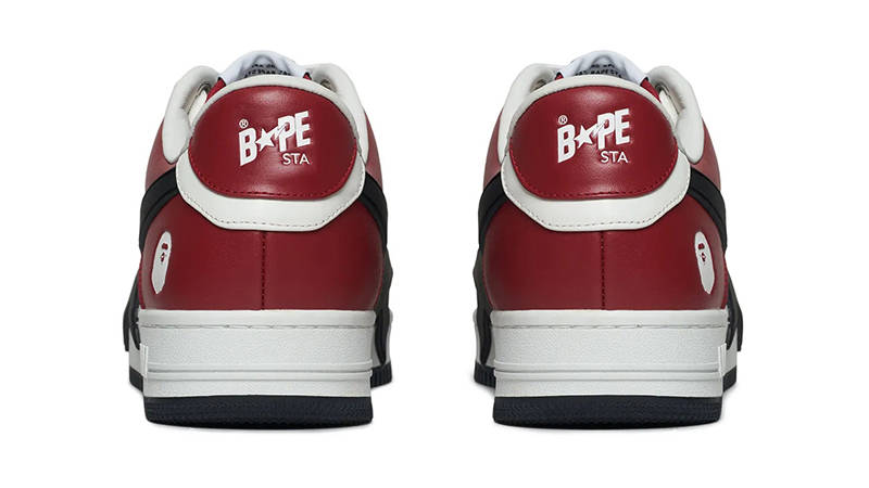 A Bathing Ape Bapesta OS Oversized Red back