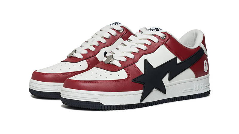 A Bathing Ape Bapesta OS Oversized Red front