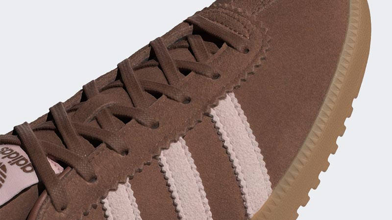 adidas Bermuda Preloved Brown Pink Closeup