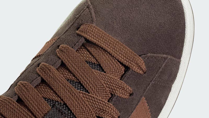 adidas Campus 00s Dark Brown White Top Closeup