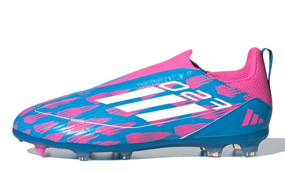 adidas F50 League Laceless FG Kids Blue Pink