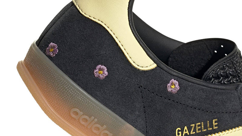 adidas Gazelle Indoor Floral Black Yellow IF4490 Detail