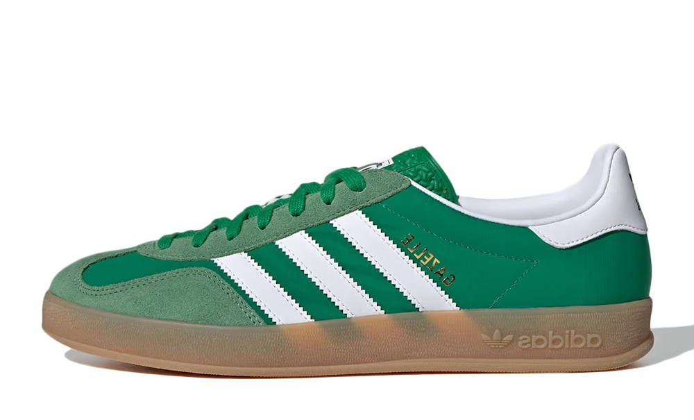 ★【Adidas】 GAZELLE INDOOR GREEN IE6605★ adidas Gazelle Indoor Green Cloud White | IE6605 | The Sole