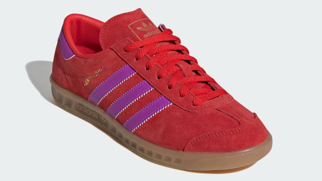 adidas Hamburg Red Purple Burst Front