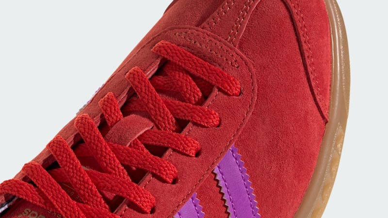 adidas Hamburg Red Purple Burst Top Closeup