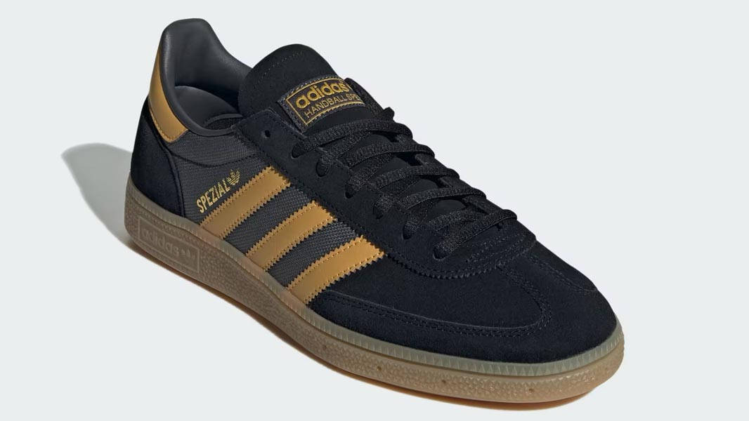 adidas Handball Spezial Black Preloved Yellow Front